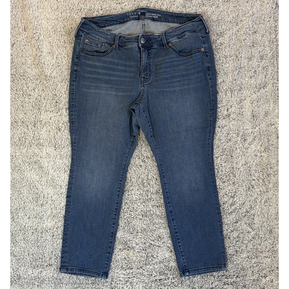 Torrid Perfect Skinny Ankle Premium Stretch Denim Jeans Jeans Women's 16S short